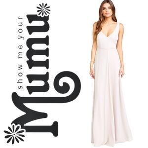 NEW Show Me Your MuMu Jenn Maxi Dress Beige Small